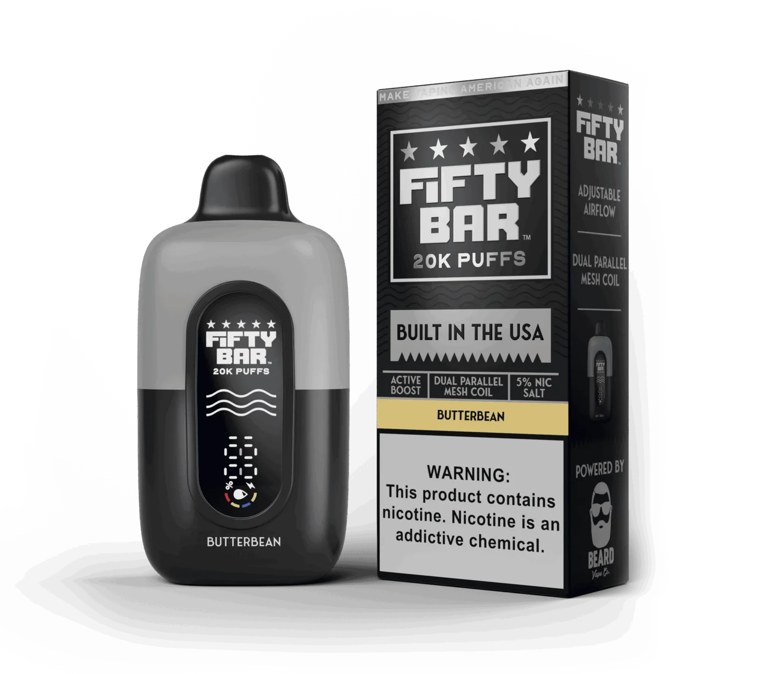 Butterbean Fifty Bar Black Series disposable vape