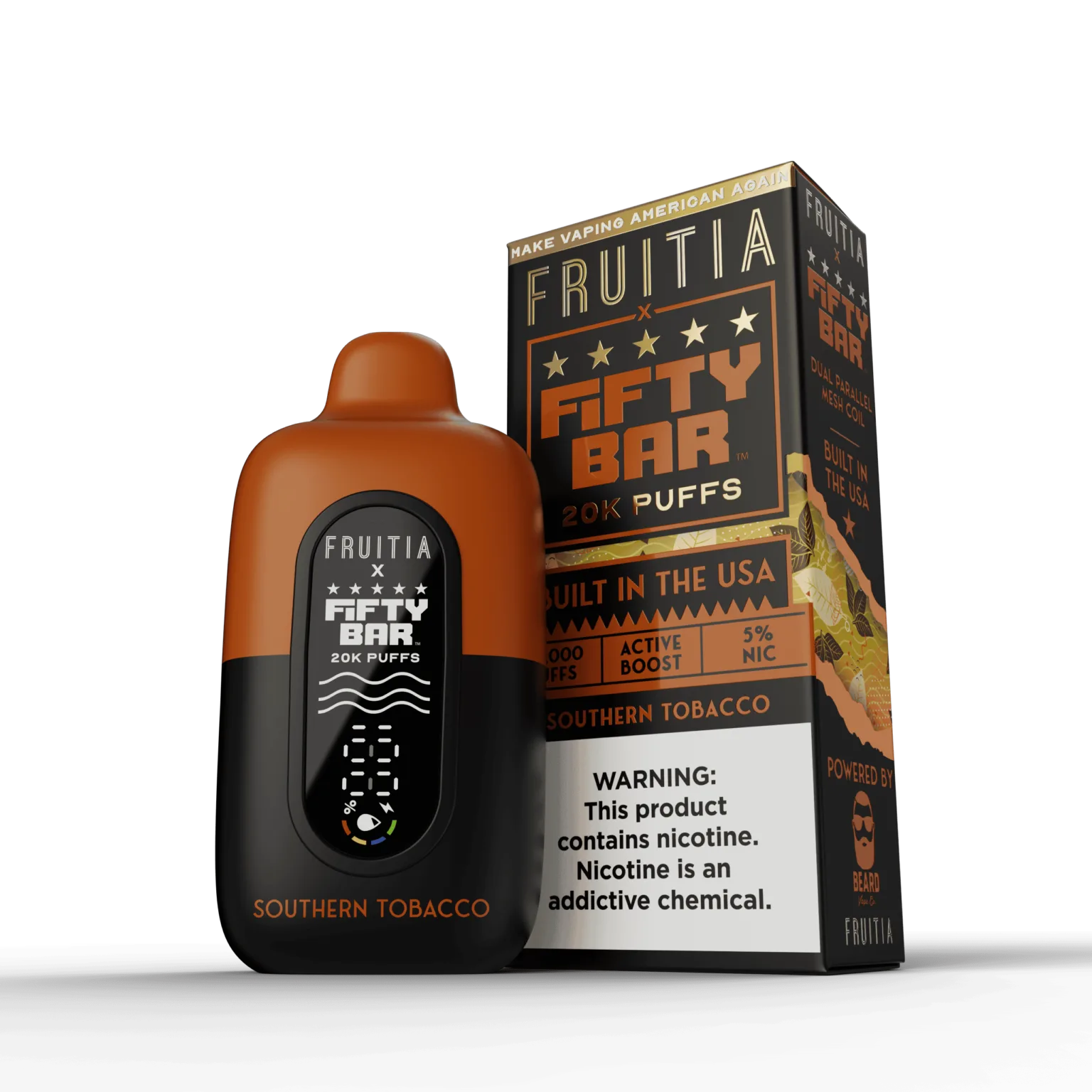 Southern Tobacco Fifty Bar × Fruitia 20K disposable vape