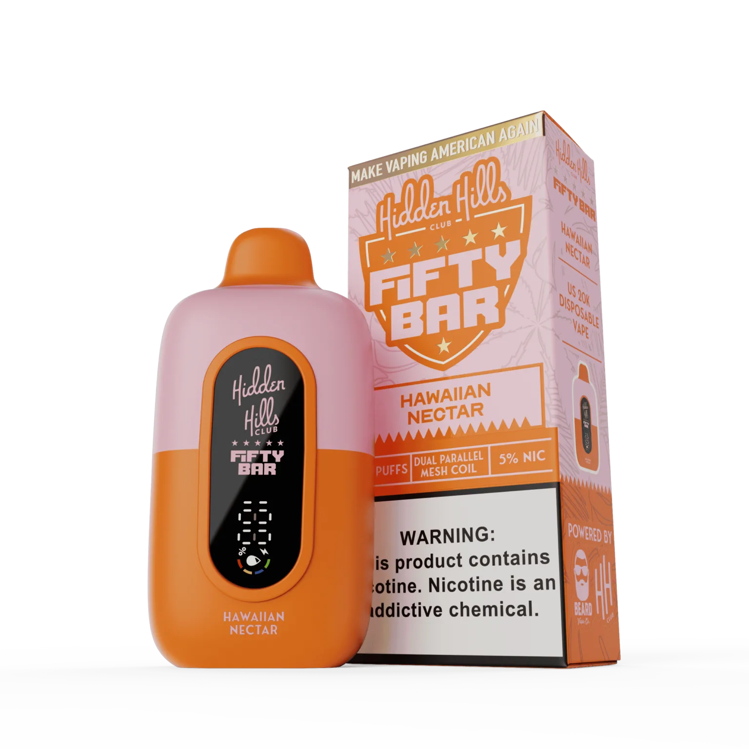 Hawaiian Nectar Fifty Bar × Hidden Hills disposable vape