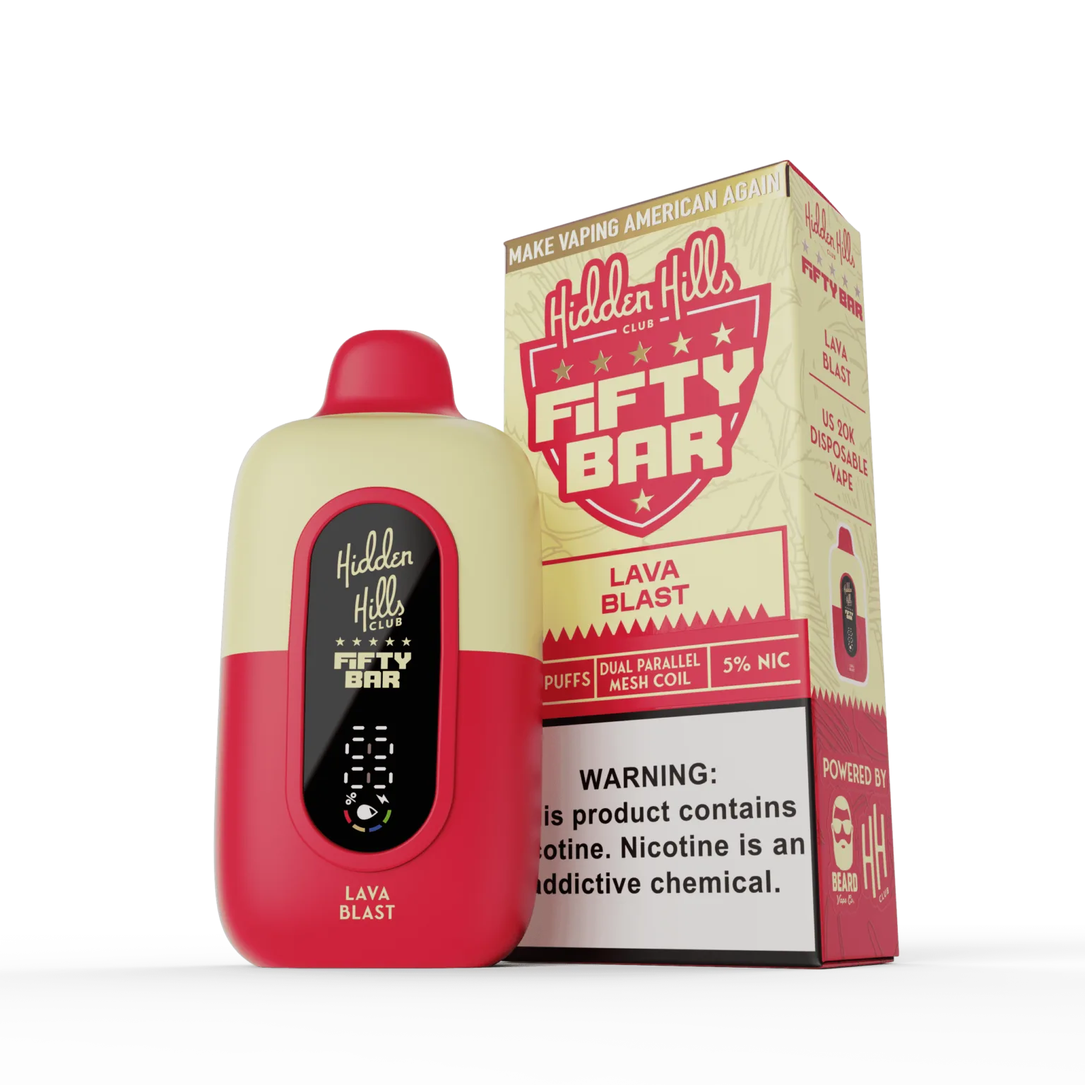 Lava Blast Fifty Bar × Hidden Hills disposable vape