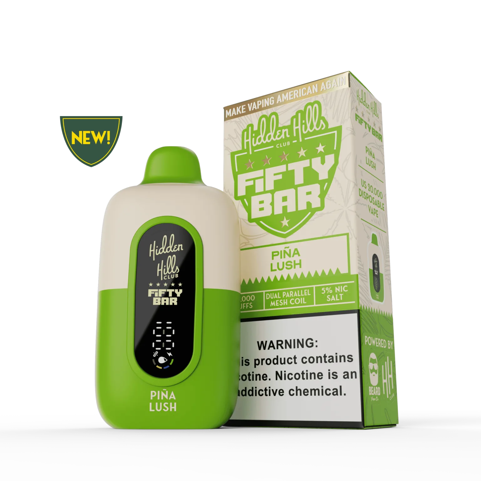 Piña Lush Fifty Bar × Hidden Hills disposable vape