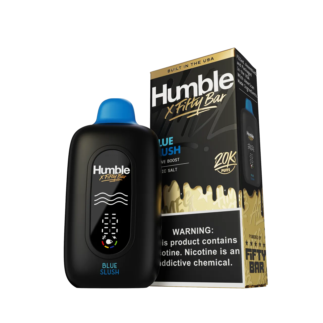 Blue Slush Fifty Bar × Humble disposable vape