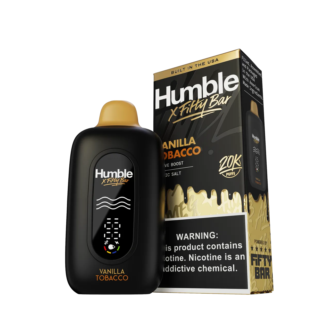 Vanilla Tobacco Fifty Bar × Humble disposable vape