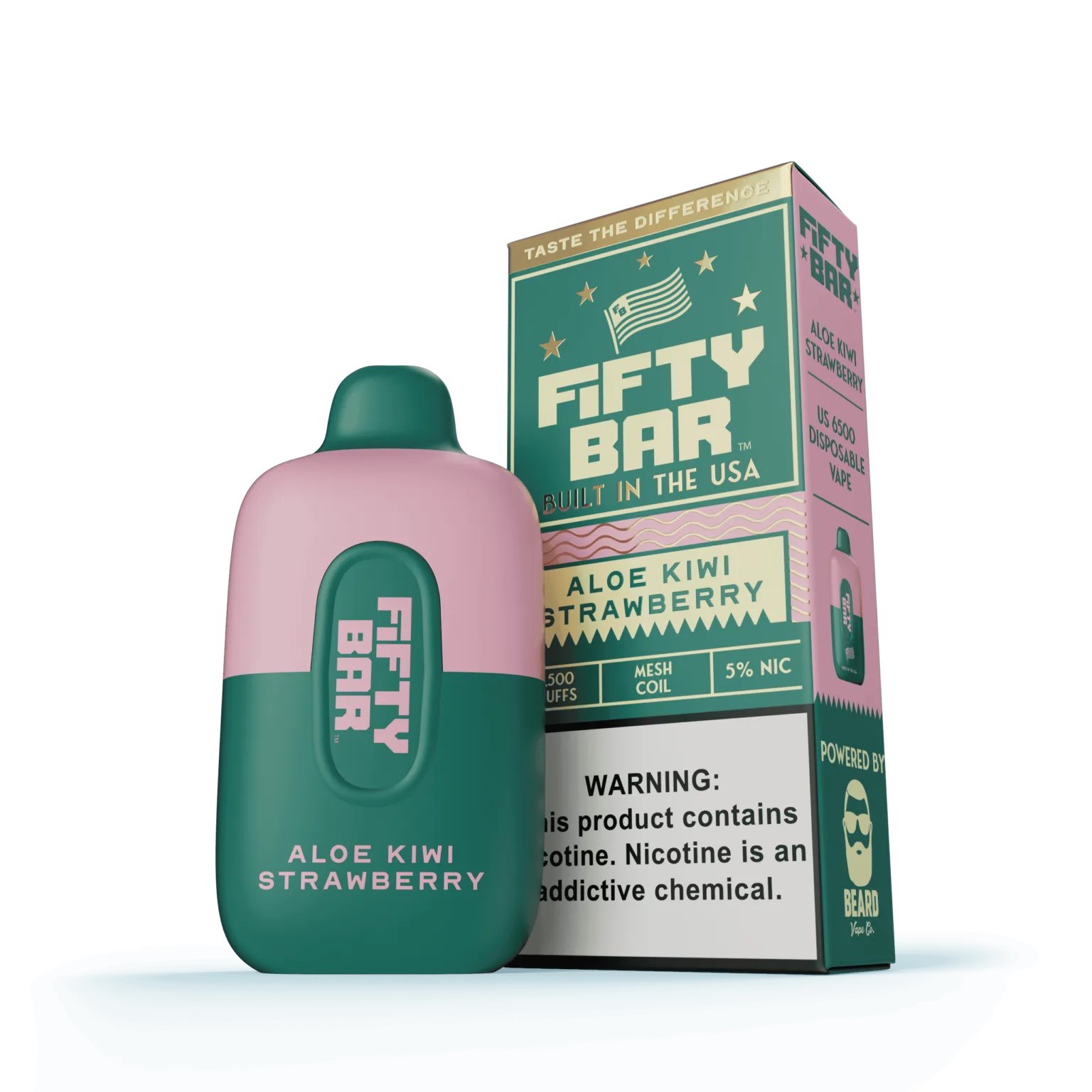 Aloe Kiwi Strawberry Fifty Bar Original Series disposable vape