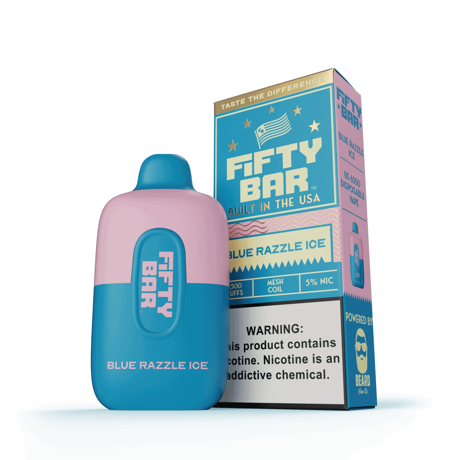 Blue Razzle Ice Fifty Bar Original Series disposable vape