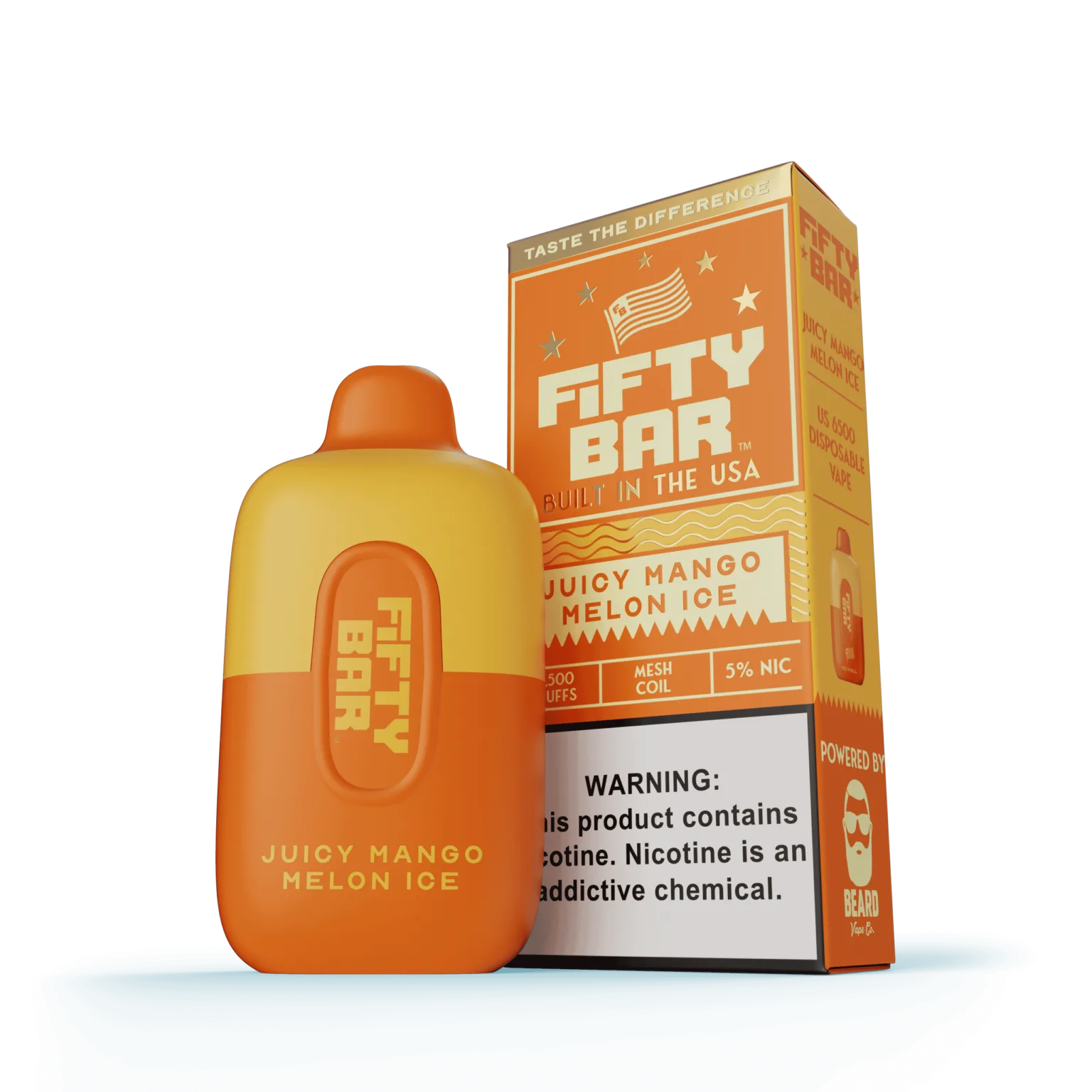 Juicy Mango Melon Ice Fifty Bar Original Series disposable vape