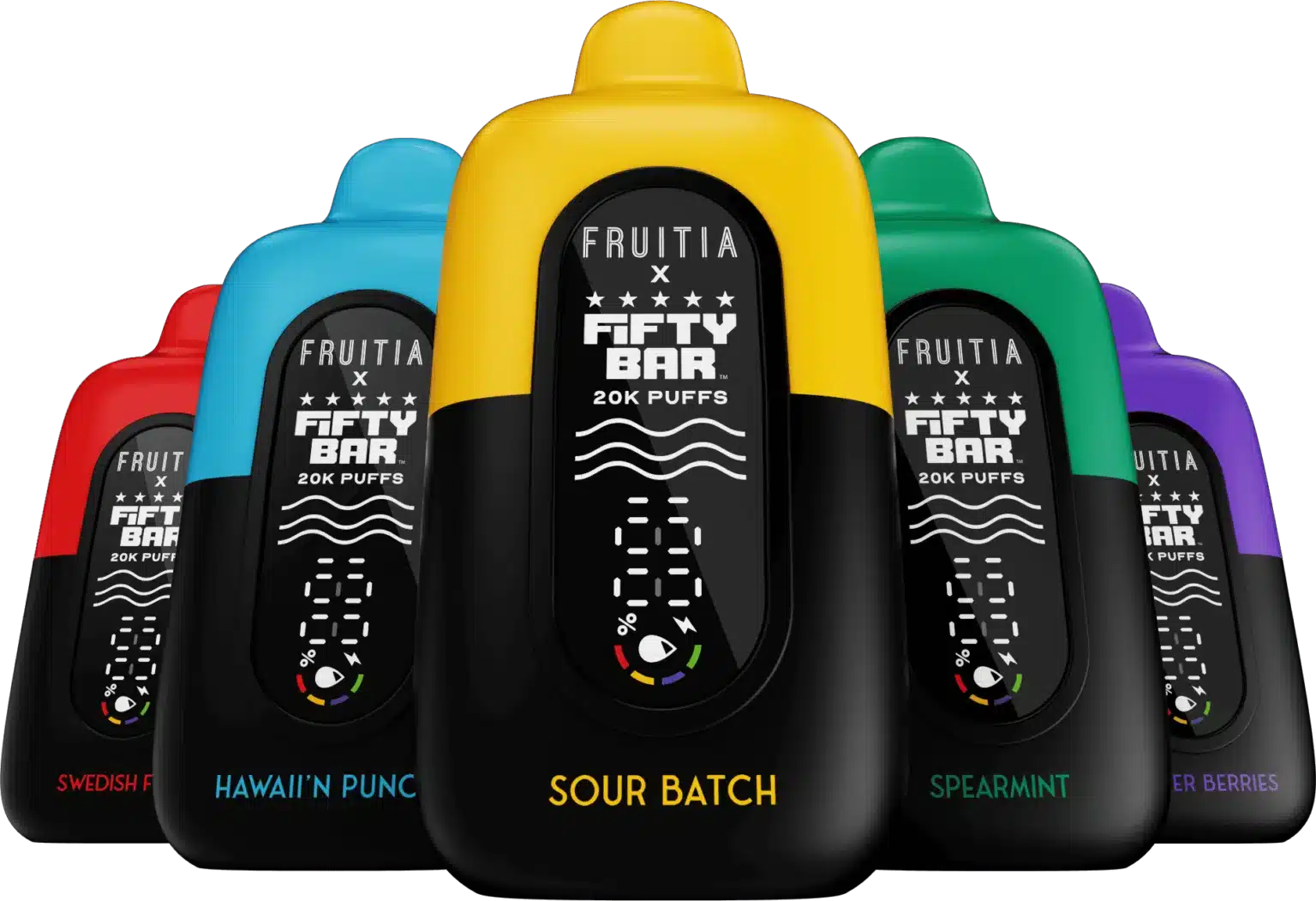 Fruitia x Fifty Bar 20K devices