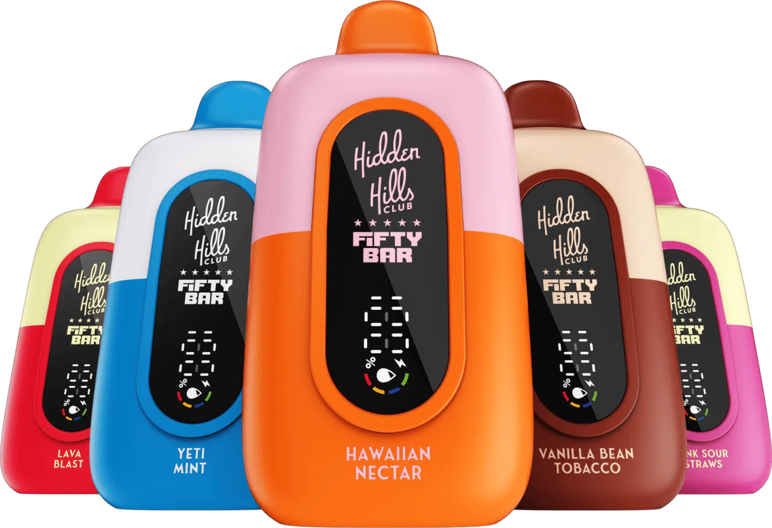 Hidden Hills Club x Fifty Bar devices